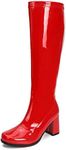 LIURUIJIA Women's Knee High Gogo Bo