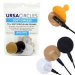 URSA Soft Circles: Reusable Soft Covers That Provide a Shield Against the Wind and Camouflage for Lavalier Mics. (15x Soft Circles + 30x Stickies, MultiPack)