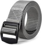 JASGOOD Tactical Heavy Duty Reinforced Nylon Belt for Men Adjustable Military Webbing Belt Strap with Metal Buckle