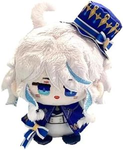 KILA MILA Anime Cute 10cm Sitting Plush Dolls Toys Cosplay Bag Pendant Gift, Furina