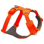 RUFFWEAR Front Range Harness, Reflective Y Medium Dog Harness, Adjustable Comfortable Padded Everyday Dog Walking, No Pull Pet Harnesses, 2 Lead Attachments & V Ring, Size Medium, Blaze Orange
