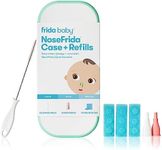 Frida Baby NoseFrida Case + Refills, Cleaning and Storage for Doctor-Recommended NoseFrida The Snotsucker Nasal Aspirator, Storage Travel Case, Bristle Cleaning Brush, Hygiene Filters, Baby Registry