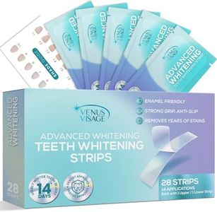 Venus Visage Teeth Whitening Strips 28 White Strips (14 Pack), Dental Kits, Teeth Whitening Strip Kit, Reduced Sensitivity White Strips Teeth Whitening, Whitening Strips Kit (Mint)