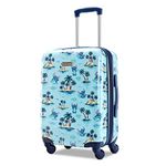 American Tourister Disney Hardside Luggage with Spinner Wheels, Blue, Carry-On 20-Inch, Disney Hardside Luggage with Spinner Wheels