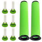 SPARES2GO 2 x Washable Dirt Bin Stick Filters + 6 Fresheners for Gtech AirRam Mk2 K9 Cordless Vacuum Cleaner