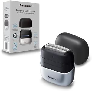 Panasonic ES-CM3BKS511 Series 700 3-Blade Compact Shaver, Wet & Dry Electric Shaver for Men, Beard Sensor, IPX7 Waterproof, USB-C Charging, AC USB Power Adaptor, Black