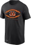 NFL Youth 8-20 Armour Ball Team Color Performance Primary Logo Short Sleeve T-Shirt, Cincinnati Bengals, 18-20