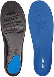 Envelop Ultra Thin Insoles for Men and Women - High Arch Support Insoles for Flat Feet & Plantar Fasciitis Pain Relief - Shoe Insert Orthotics for Plantar Fasciitis, Metatarsalgia, Heel Spurs