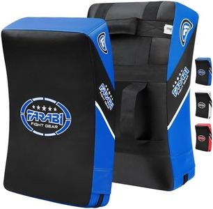 Farabi Quad Boxing MMA Muay Thai Martial Arts Hook & Jab Punch Kick Pads MMA Target Focus Punching Mitts Thai Strike Training Kick Shield Kicking Target mitt Kick Strike pad (Blue Black)