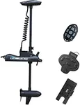 Black Haswing Cayman 12V 55lbs 48 inch Bow Mount Electric Trolling Motor Lightweight, Variable Speed, with Foot Control/Quick Release Bracket for Bass Fishing Boats Freshwater/Saltwater