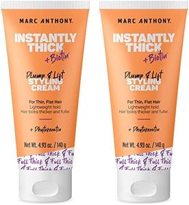 Marc Anthony Instantly Thick Styling Hair Cream (2-Pack) - Vitamin E & Biotin for Thicker, Fuller Hair with Lightweight Hold - Volumizing Product for Thin, Flat Hair