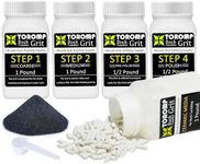 Toromp 4 LBS Rock Tumbler Grit and Polish Refill Kit and Ceramic Tumbling Filler Media - Tumbling Grit Media, Polish Up to 20 lbs. of Rocks, Works with Any Rock Polisher & Tumbler Supplies…