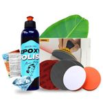 ResinPro® Mega Resin Polishing Kit - Epoxy Polish Cream, Polishing Sponges, Sanding Pads in Various Grits | Step-by-Step Guide Included | Ideal for Plastic and Resin Crafting | Surface Brilliance Made