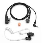 NEWASHAN Earpiece Headset Replacement for Radio Motorola Talkabout T100TP T200TP T260TP T400 T460S T472 T480 T600 T4800 T5700 T6500R MH230R HYT Hytera Oregon 1-pin Covert Acoustic Tube (1 Piece)