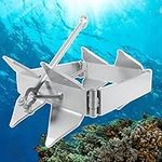 20 lb Box Fold Hold Anchor - Reliable Offshore Anchor for 18' 21' 25' Boats - Heavy Duty & Durable - Galvanized Steel - 18-30 Feet Boats - Easy to Deploy & Retrieve - Secure Boat Hold