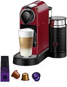 Nespresso Krups XN7615 Citiz&Milk Kaffeekapselmaschine | 1260W | Wassertankkapazität 1l | Pumpendruck 19 Bar | Farbe Rot