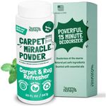 Sunny & Honey Carpet Miracle Powder - Dry Cleaner, Freshener & Deodorizer Powder for Kids & Pets (Spring Mint) - Carpet Deodorizer - Rug Cleaner