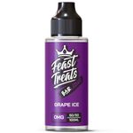 100ml Grape Ice E Liquid 50/50 Vape Juice E-Liquid MTL Juice Vape Liquid Shisha 0mg Flavoured eJuice E Cigarette Liquid No Nicotine Short Fill Shortfill (Feast Treats Bar Liquid)