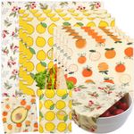 Reusable Beeswax Wrap - 9 Pack Beeswax Wraps for Food, Eco-Friendly Beeswax Food Wraps, Bread Sandwich Wrapper - Organic, Sustainable, Zero Waste, Reusable Plastic-Free Food Storage Wrap, 1XL, 3M, 5S