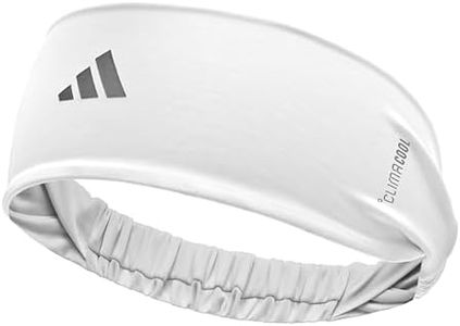 adidas Wide Sports Headband - White
