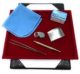 Aone Jewellers Diamond & Gemstone Sorting Kit for Diamonds/Gemstones/Precious & Semi Precious Stone Sorters & Graders, Jewellery Retailers/Manufacturers, Showroom, Boutiques, etc (Red Tray)