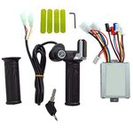 Electric Motor Controller Set, 36v 500w Motor Brushed Speed Controller Electric Tricycle Throttle Grip,with Battery Display,Scooter Accessory Kit