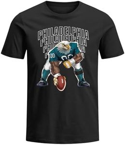 Philadelphia Football Shirt Novelty Gameday Short Sleeve T-Shirts Go Philadelphia Shirts Gifts for Men Mens Apparel, Go Philadelphia, X-Large