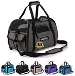 EliteField Soft Sided Pet Carrier (3 Year Warranty, Airline Approved), Multiple Sizes and Colors Available (Large: 19" L x 10" W x 13" H, Charcoal Gray)