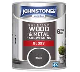 Johnstone's Exterior Hardwearing Gloss - Black 750ml