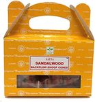 Satya Backflow Incense Cones 24-Pieces, Sandalwood