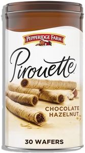 Pepperidge Farm Pirouette Cookies, Chocolate Hazelnut Créme Filled Wafers, 13.5 Oz Tin