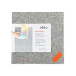 Oliso Multi-Mat Felt Pressing pad - 100% New Zealand Wool, Ideal for Quilting and Sewing - 14”x 14” ½” Thick [Packaging May Vary]