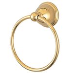 Kingston Brass BA3964PB Restoration 6-Inch Towel Ring, Polished Brass