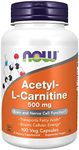 NOW Acetyl-L Carnitine 500 mg,100 Veg Capsules