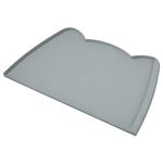 OHMO Cat Food Mat(60x38cm) Silicone Waterproof Dog Bowl Mat, Non-Skid Large Dog Food Mat,Pet Feeding Mat for Food and Water, Easy to Clean Dog Placemat