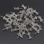 Kuber Industries Push Pins Tacks|Heavy-Duty Notice Board Pins|"200" (Transparent)