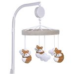 Sammy & Lou Fox Baby Crib Mobile with Music, Crib Mobile Arm Fits Standard Crib Rail