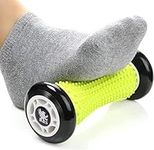 H&S Foot Massage Roller Muscle Roller Stick Wrists and Forearms Exercise Roller Massager for Plantar Fasciitis - Black