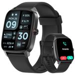 Smart Watches for Men Women, with Bluetooth Calling, 1.85" Screen DIY Dial Smartwatch for Android iPhone. 100+ Sports Modes, Heart Rate Sleep Monitor, AI Built-in Fitness Tracker, IP68 Waterproof