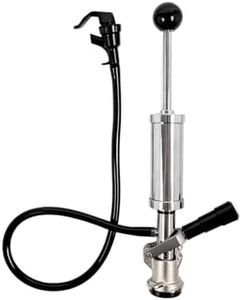 FastRack 4-Inch Party Pump Heavy Duty 4" Beer Tap Complete D-System Keg Coupler and Beer line and Beer Faucet Beer Keg Tap, Premium Quality Picnic Pump, Keg Pump, Beer Pump