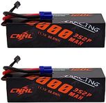 CNHL 3S Lipo Battery 8000mAh 120C 11.1V Lipo Battery with EC5 Plug Connector for RC Car Truck Boat 1/10, 1/8,1/12 LOSI Associated Racing Hobby(2 Packs)