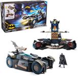 Batman, Ultimate Transforming Batmobile Playset, 2-in-1 Batman Playset with Exclusive Figure and Glider, Lights and Sounds, Kids Toys for Boys and Girls 4+