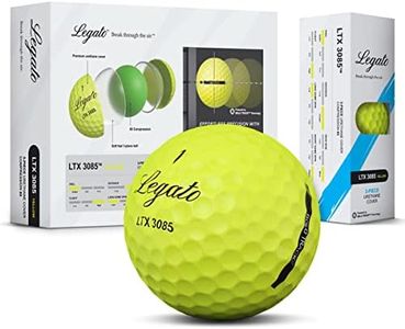 Legato Golf Balls, LTX 3085 | Designed to Help Golfers Break 90 | Maximized Distance with Soft Feel | 3 Piece | Urethane Cover | 85 Compression