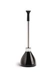 simplehuman Toilet Plunger and Caddy Stainless Steel, Black