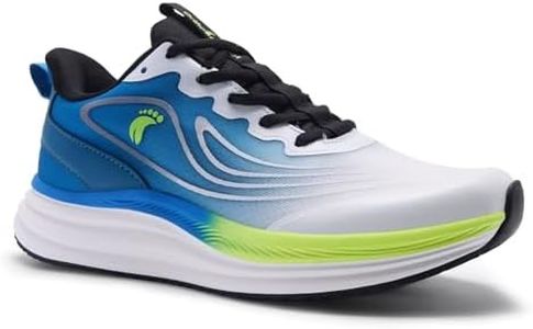 Men's Orthopedic Tennis Sneakers: Adjustable Fit Orthotic Plantar Fasciitis Arch Support Arthritis Walking Shoes, Comfy Outdoor Casual Camping Travel Standing Road Running Shoes Blue White Size 12