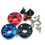 FainWan 3Pack Fuel Dot Hobby Accessories CNC Aluminum Anodized Round Fuel Dot for RC Airplane Boat Red/Gray/Blue