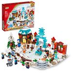 LEGO Lunar New Year Ice Festival 80109 Building Kit; Gift Toy for Kids Aged 8 and Up; Building Set Featuring a Detailed Winter Scene, Chun Ice Sculpture, 13 Minifigures and More (1,519 Pieces)