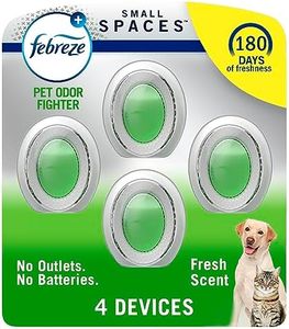 Febreze Small Spaces Air Freshener Heavy Duty Pet Odor Fighter, .25 fl. oz., Pack of 4