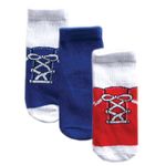 Luvable Friends 3 Pack Shoe Socks, Blue