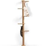 FUKUMARU Tall Cat Tree, 5 Tier Floo